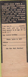 Matchbook Cover - Lafayette Life Insurance Nashville TN