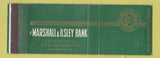 Matchbook Cover - Marshall and Ilsley Bank Milwaukee WI Full Length