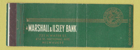 Matchbook Cover - Marshall and Ilsley Bank Milwaukee WI Full Length