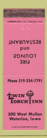 Matchbook Cover - Twin Torch Inn Waterloo IA