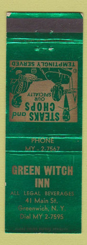 Matchbook Cover - Green Witch Inn Greenwich NY