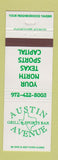 Matchbook Cover - Austin Avenue Grill Sports Bar Plano TX
