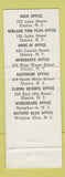 Matchbook Cover - Elmira Bank and Trust NY 1953