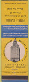 Matchbook Cover - Insurance Peter Curielli Chicago iL