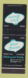 Matchbook Cover - Blue Onion Cocktail Lounge Denver Colorado Colfax