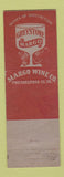 Matchbook Cover - Greystone Margo Wine Philadelphia PA