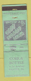 Matchbook Cover - Cork & Bottle Liquor Palatine IL