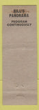 Matchbook Cover - Silver Fox Bar Grill Gloucester NJ?