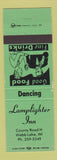 Matchbook Cover - Lamplighter Inn Webb Lake WI GREEN