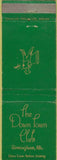 Matchbook Cover - Down Town Club Birmingham AL