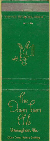 Matchbook Cover - Down Town Club Birmingham AL
