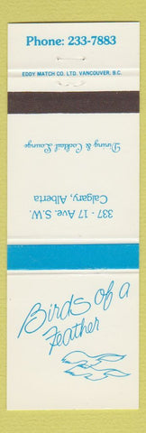 Matchbook Cover - Birds of a Feather Calgary AB