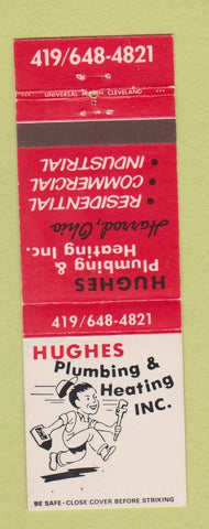 Matchbook Cover - Hughes Plumbing and Heating Harrod OH
