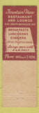Matchbook Cover - Fountain View Restaurant Chicago IL