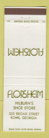 Matchbook Cover - Florsheim Shoes Hilburn's Rome GA