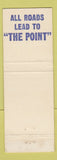 Matchbook Cover - The Point Bar Ranger TX