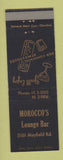 Matchbook Cover - Morocco's Lounge Cleveland OH