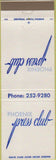 Matchbook Cover - Phoenix Press Club AZ