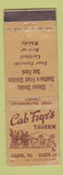 Matchbook Cover - Cab Faye's Tavern Chapel PA WORN