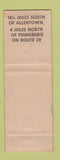 Matchbook Cover - Cab Faye's Tavern Chapel PA WORN