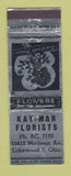 Matchbook Cover - Kay Mar Florists Flowers Lakewood OH