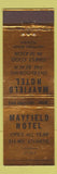 Matchbook Cover - Mayfield Hotel Daytona Beach FL