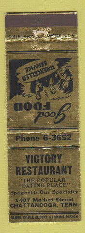 Matchbook Cover - Victory Restaurant Chattanooga TN