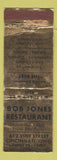 Matchbook Cover - Bob Jones Restaurant Cincinnati OH WEAR
