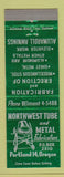 Matchbook Cover - Northwest Tube and Metal Portland OR