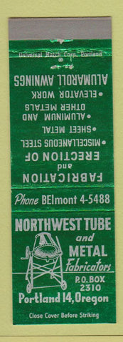 Matchbook Cover - Northwest Tube and Metal Portland OR