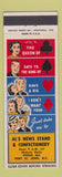 Matchbook Cover - Al's News Stand Confectionery Fort St John BC