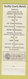 Matchbook Cover - Quality Courts Motel Ponce De Leon St Augustine FL