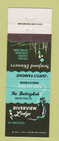 Matchbook Cover - Riverview Lodge Antioch CA