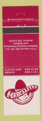 Matchbook Cover - Marcelita's Mexican Restaurant Hudson OH