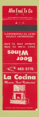 Matchbook Cover - La Cocina Mexican Restaurant