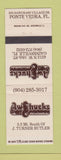 Matchbook Cover - Aw Shucks Seafood Oyster Bar Gainesville FL Ponte Vedra