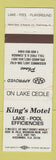 Matchbook Cover - King's Motel Kissimmee FL WEAR