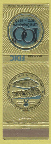 Matchbook Cover - First National Bank of Santa Fe NM 1970
