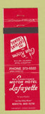 Matchbook Cover - Lafayette Motor Hotel Marietta OH