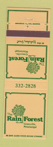 Matchbook Cover - The Rain Forest Greenville MS Holiday Inn