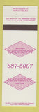 Matchbook Cover - Madison's Night Spot Vancouver BC
