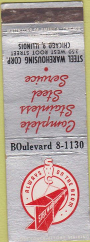 Matchbook Cover - Steel Warehousing Center Chicago IL