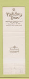 Matchbook Cover - Wine Garden Holiday Inn Waterloo NY WEAR