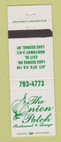 Matchbook Cover - The Onion Patch Restaurant Lake George NY