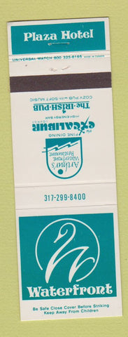 Matchbook Cover - Waterfront Plaza Hotel Indianapolis IN