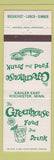 Matchbook Cover - Greenhouse Food and Drink Kahler East Rochester MN