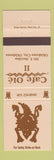 Matchbook Cover - Cafe Ole Mexican Food Oklahoma City OK