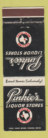 Matchbook Cover - Pinkie's Liquor Stores TX