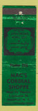 Matchbook Cover - Mac's Cordial Shoppe Hamilton NY WEAR