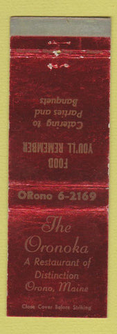 Matchbook Cover - The Oronoka Restaurant Orono ME WEAR